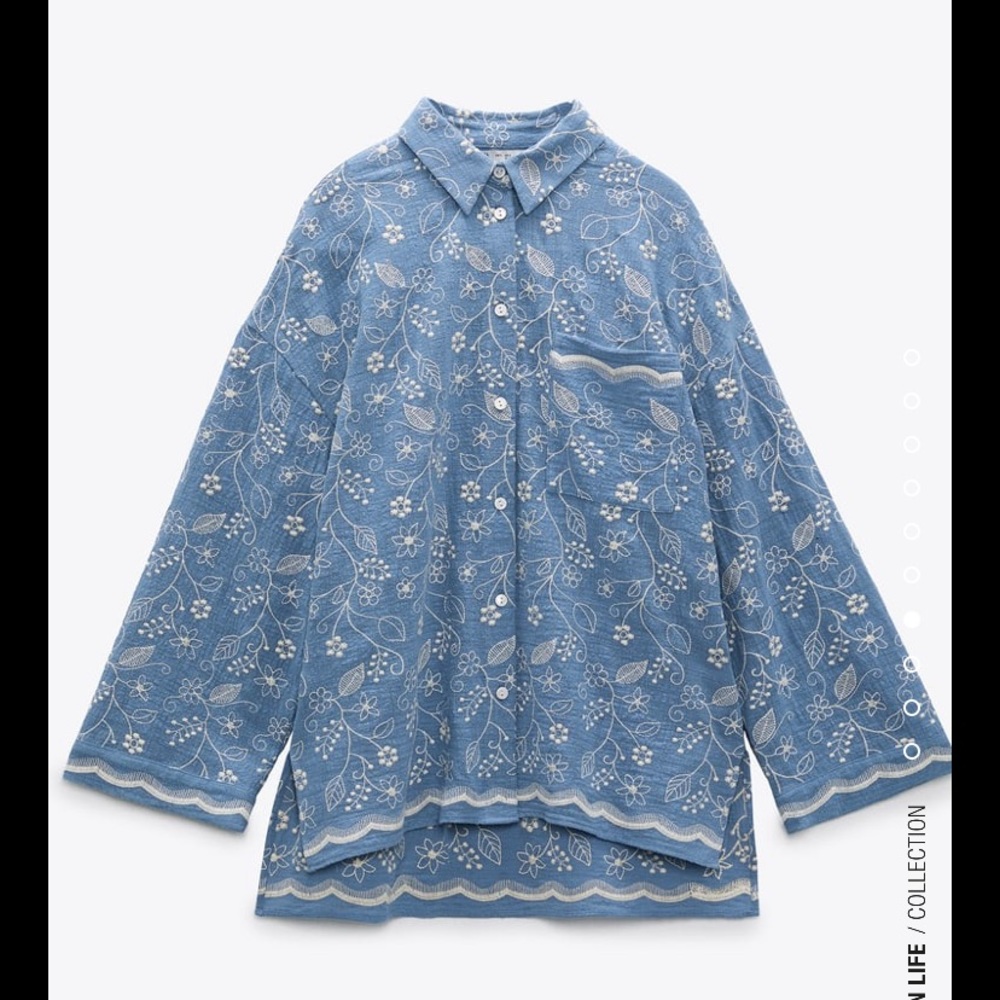 Zara Embroidered Shirt